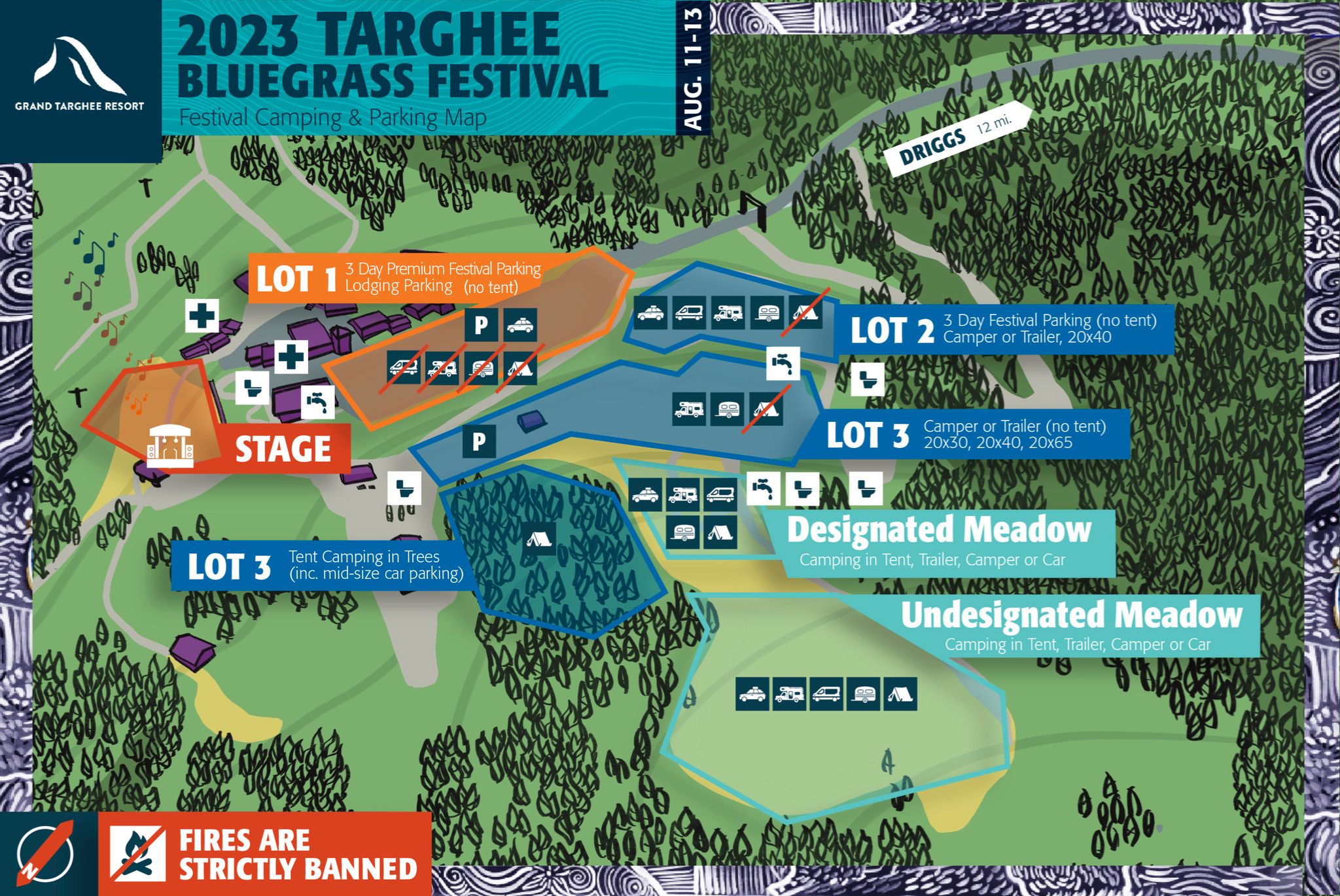 Bluegrass Camping & Parking Grand Targhee